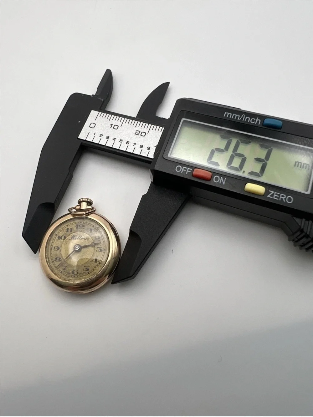 Helbros Vintage Pocket watch- Gold Tone Mechanical Watch